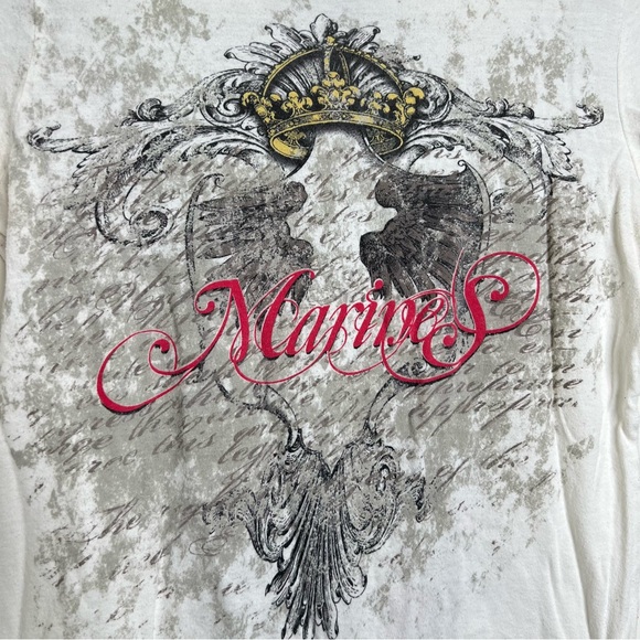 Vintage Y2K Wings Apprime Apparel Marines Cotton Baby T Shirt Women’s Medium - Picture 3 of 7